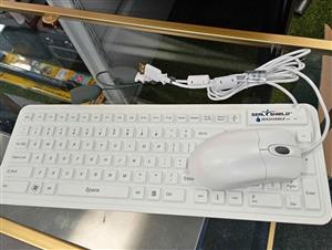 Seal Shield Washable Waterproof Wired Keyboard And Mouse combo. Available at Cash Converters Bl