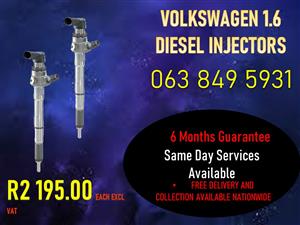 VOLKSWAGEN 1.6 DIESEL INJECTORS 