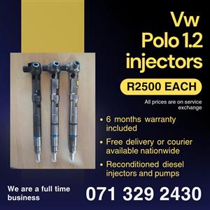 VW POLO 1.2 INJECTORS FOR SALE WITH WARRANTY 