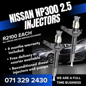 NISSAN NP300 2.5 INJECTORS FOR SALE WITH WARRANTY 