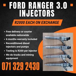 FORD RANGER 3.0 INJECTORS FOR SALE WITH WARRANTY 