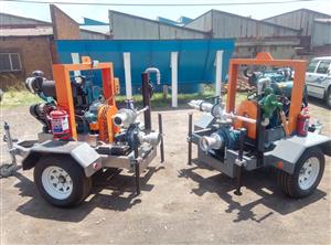 Water pump. Mobile water pump. Diesel water pump