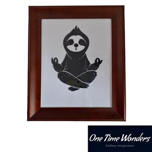 Namaste Sloth Portrait