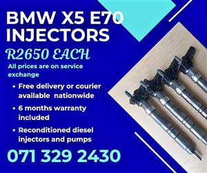BMW X5 E70 INJECTORS FOR SALE WITH WARRANTY