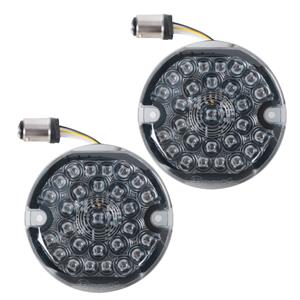 LED360 Running Light-All LEDs Lighting/Brake Light (85mm White & Amber for Turning) - pair
