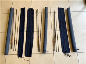 Fly fishing rids. 4/5 , 5/6 and 6/7weight rods. Sold separate as lot