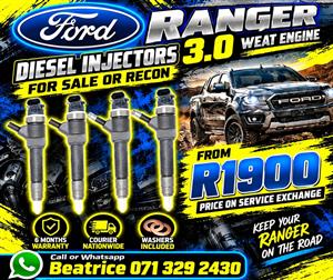 FORD RANGER 3.0 INJECTORS FOR SALE WITH WARRANTY 