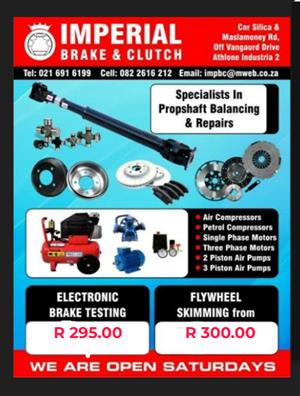 CLUTCH, BRAKE & PROPSHAFT REPAIRS
