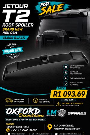 Jetour T2 roof spoiler for sale.