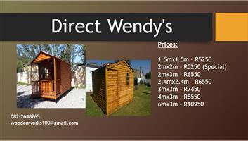 Wooden Windows In Wendy Houses And Log Cabins In South Africa