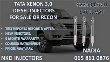 TATA XENON 3.0 DIESEL INJECTORS FOR SALE.REBUILT AND TESTED