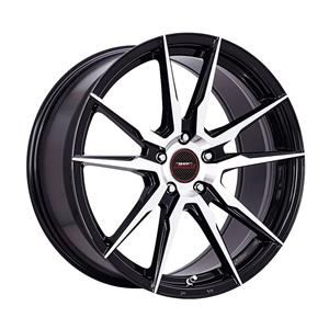 17″ A-Line Baltic 4/100 & 4/108 Black Machine Face Alloy Wheels
