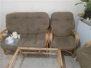  7 Piece Vintage Cane/Rattan Lounge Suite 