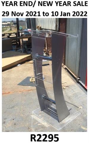 New Year Silver C Shaped Podium Pulpit
