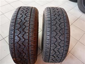 265 60 18 GT Radial Adventuro AT X2 new tyres