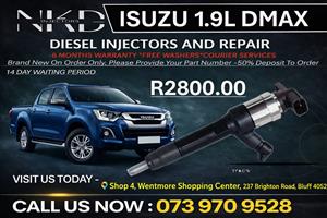 Isuzu 1.9L Dmax Diesel injectors 