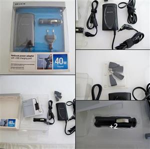 Belkin 40Watt  or 2.4 Amp Laptop charger/Laptop Car Charger Demo