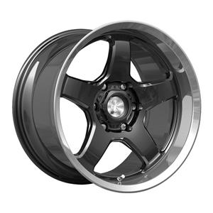18″ A-Line Drifter 5/114 Gloss Black machine Lip Alloy Wheels