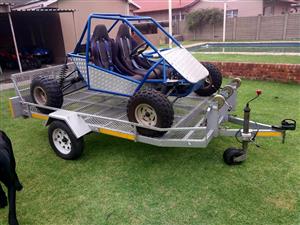 Off road buggy pipe car with trailer for sale