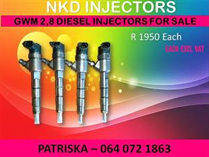 DIESEL INJECTORS NEW OR RECON ON GWM 2.8 FOR SALE