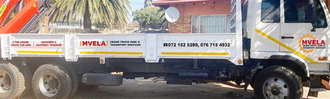 Crane truck for hire