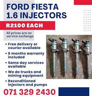 FORD FIESTA 1.6 INJECTORS FOR SALE WITH WARRANTY 