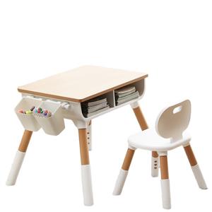 Wooden Kids Study Desk and Chair Set – Ages 1–10