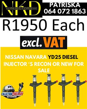 NISSAN NAVARA YD25- DIESEL SPARES & INJECTORS TO BE RECONDITION