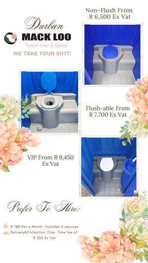  Premium Portable Toilet Hire – Durban Branch Clean. Quick. Reliable — every t