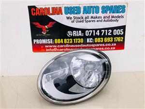 VW Beetle left side halogen headlight (standard)