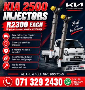 KIA 2500 INJECTORS FOR SALE WITH WARRANTY INCLUDED 