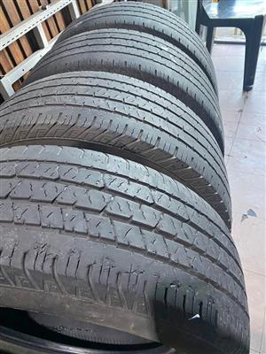 Bakkie tires 265/60/18 70%threads (continental) 
