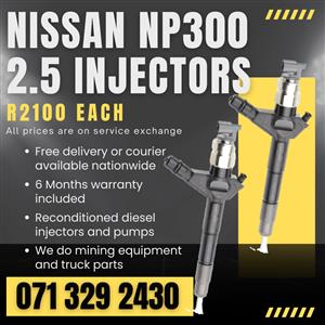 NISSAN NP300 2.5 INJECTORS FOR SALE WITH WARRANTY 