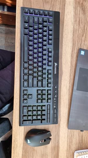 Corsair K57 RGB Wireless Gaming Keyboard and Harpoon RGB Gaming keyboard & mouse