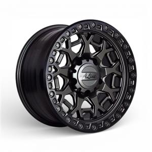 17″ A-Line Force 5/150 Titanium Black Lip Flow Form Alloy Wheels