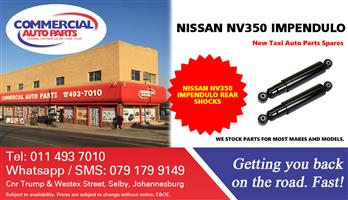 Nissan NV350 Impendulo Rear Shocks For Sale.