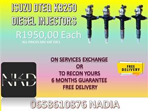 DIESEL INJECTORS FOR ISUZU DTEQ KB250 FOR SALE WITH TEST REPORTS