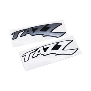 Toyota Tazz Classic Silver Vinyl Sticker 15x5cm