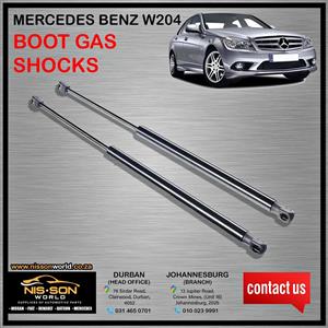 MERCEDES BENZ W204 BOOT GAS SHOCKS