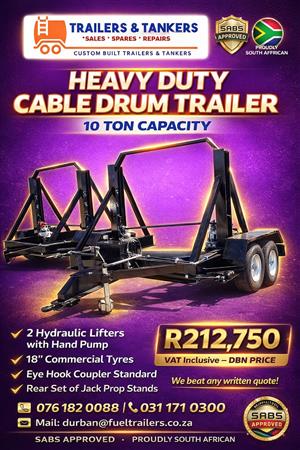 CABLE DRUM TRAILER 10 TON