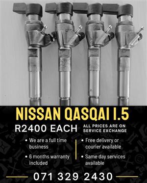 NISSAN QASQAI 1.5 DIESEL INJECTORS FOR SALE WITH WARRANTY 