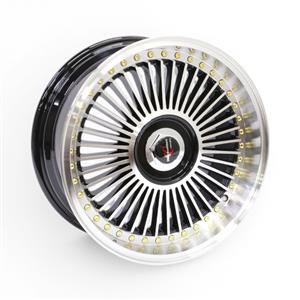 17″ Racing Hart Ferris 4/100 & 4/108 Black Machine Face Alloy Wheels