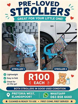 Two strollers for sale