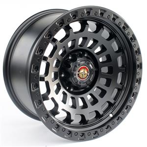 17″ Serengeti 6/139 Matt Black Alloy Wheels