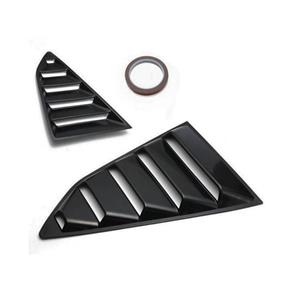 VW Golf Mk5 Gloss Black Quarter Window Louvers (pair)