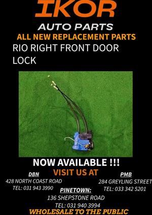 RIO RIGHT FRONT DOOR LOCK 