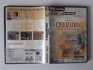 Civilization and Civilization2 PC Game. Two disk in one box edition. With Booklet and Code. 