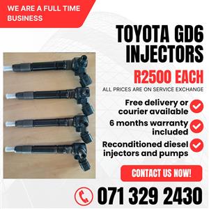TOYOTA GD6 2.4 INJECTORS FOR SALE WITH WARRANTY INCLUDED 