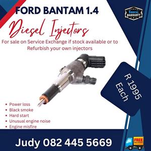 Ford Bantam 1.4 Diesel Injectors for sale on service exchange or to recon