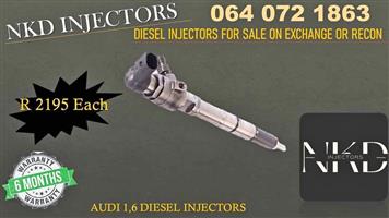 Audi 1.6 diesel injectors for sale or to recon
